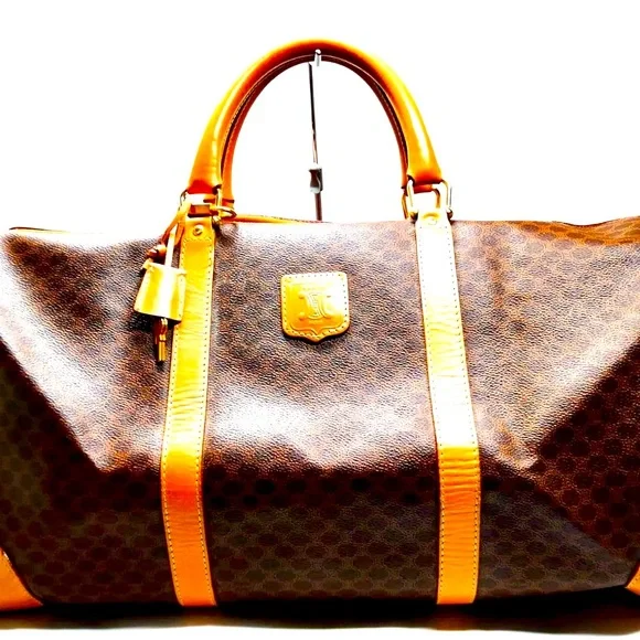 Celine Boston Bag in Excellent Conditionion PVC BROWN COLOR - Picture 9 of 9